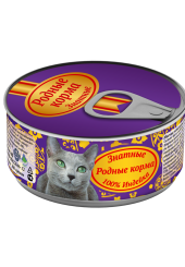 Родные корма знатные консервы для кошек с индейкой 100% 100 гр.